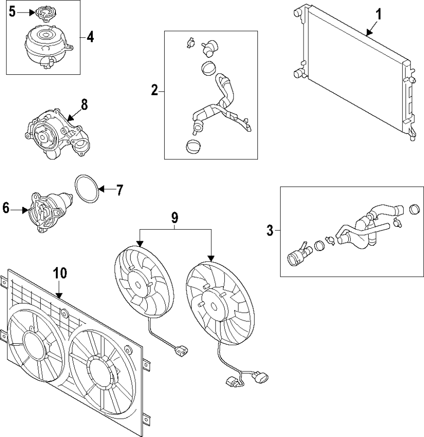 2Cooling system. Cooling fan. Radiator. Water pump.https://images.simplepart.com/images/parts/motor/fullsize/F25O015.png