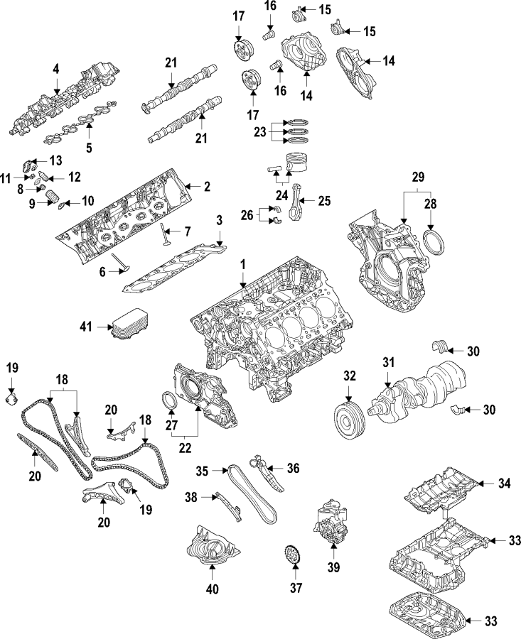 35Camshaft & timing. Crankshaft & bearings. Cylinder head & valves. Lubrication. Mounts. Pistons. Rings & bearings.https://images.simplepart.com/images/parts/motor/fullsize/F25O110.png