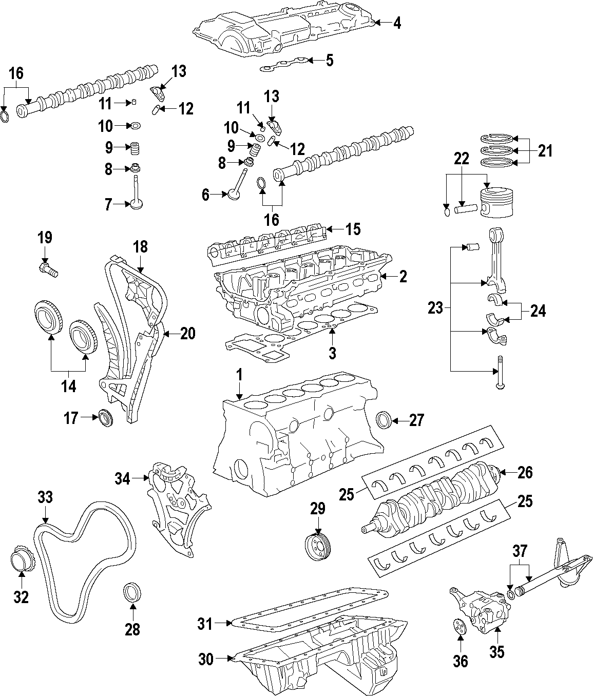 3CAMSHAFT & TIMING. CRANKSHAFT & BEARINGS. CYLINDER HEAD & VALVES. LUBRICATION. MOUNTS. PISTONS. RINGS & BEARINGS.https://images.simplepart.com/images/parts/motor/fullsize/F269050.png