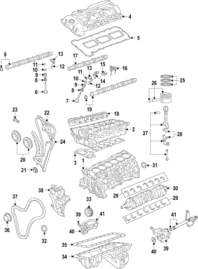 12CAMSHAFT & TIMING. CRANKSHAFT & BEARINGS. CYLINDER HEAD & VALVES. LUBRICATION. MOUNTS. PISTONS. RINGS & BEARINGS.https://images.simplepart.com/images/parts/motor/fullsize/F26C030.png