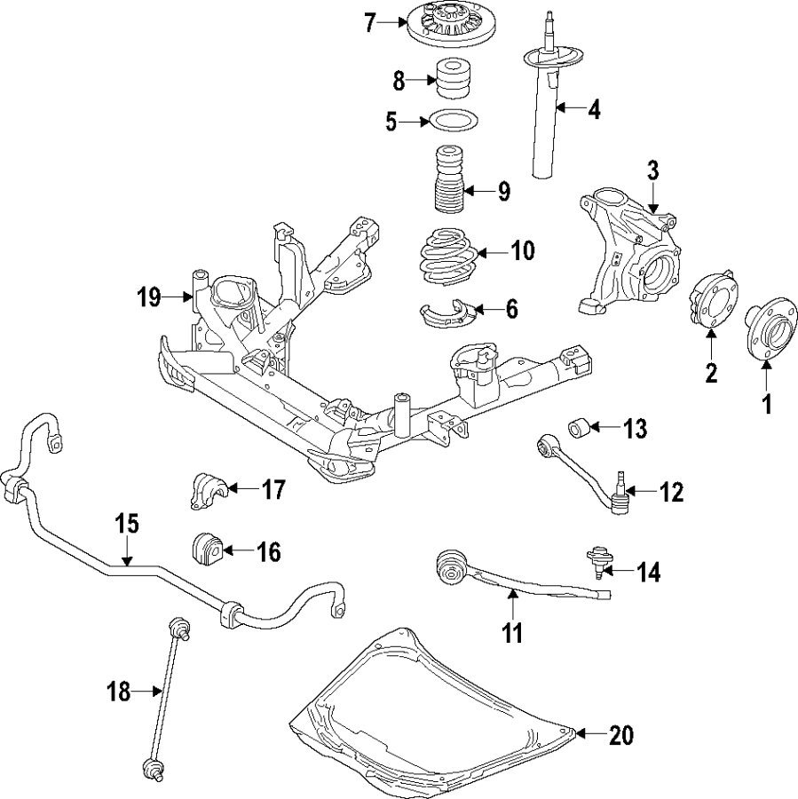 13FRONT SUSPENSION. LOWER CONTROL ARM. RIDE CONTROL. STABILIZER BAR. SUSPENSION COMPONENTS.https://images.simplepart.com/images/parts/motor/fullsize/F26C040.png