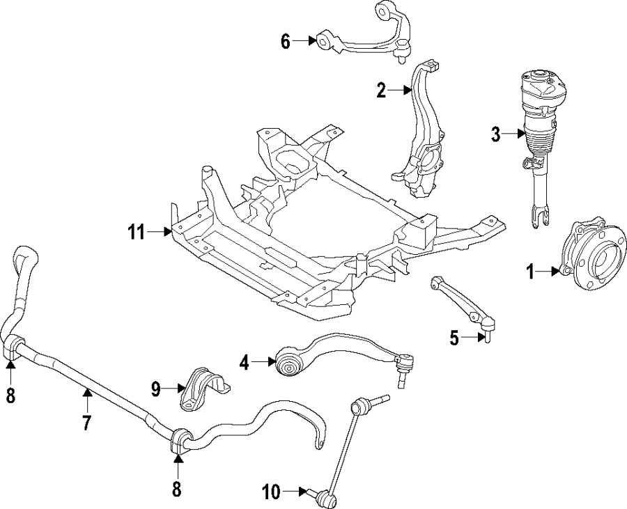 Front suspension.