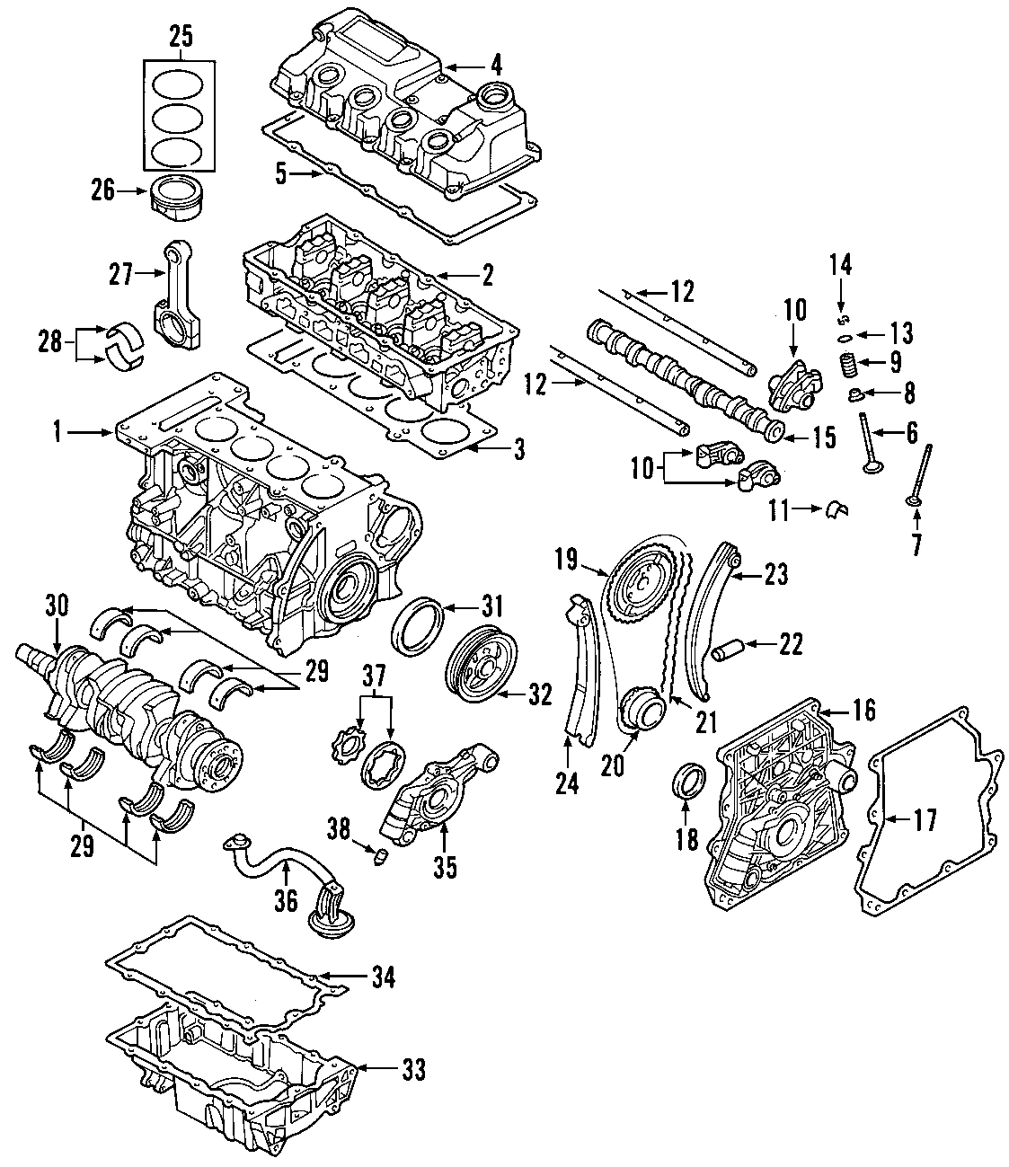 38CAMSHAFT & TIMING. CRANKSHAFT & BEARINGS. CYLINDER HEAD & VALVES. LUBRICATION. MOUNTS. PISTONS. RINGS & BEARINGS.https://images.simplepart.com/images/parts/motor/fullsize/F271040.png