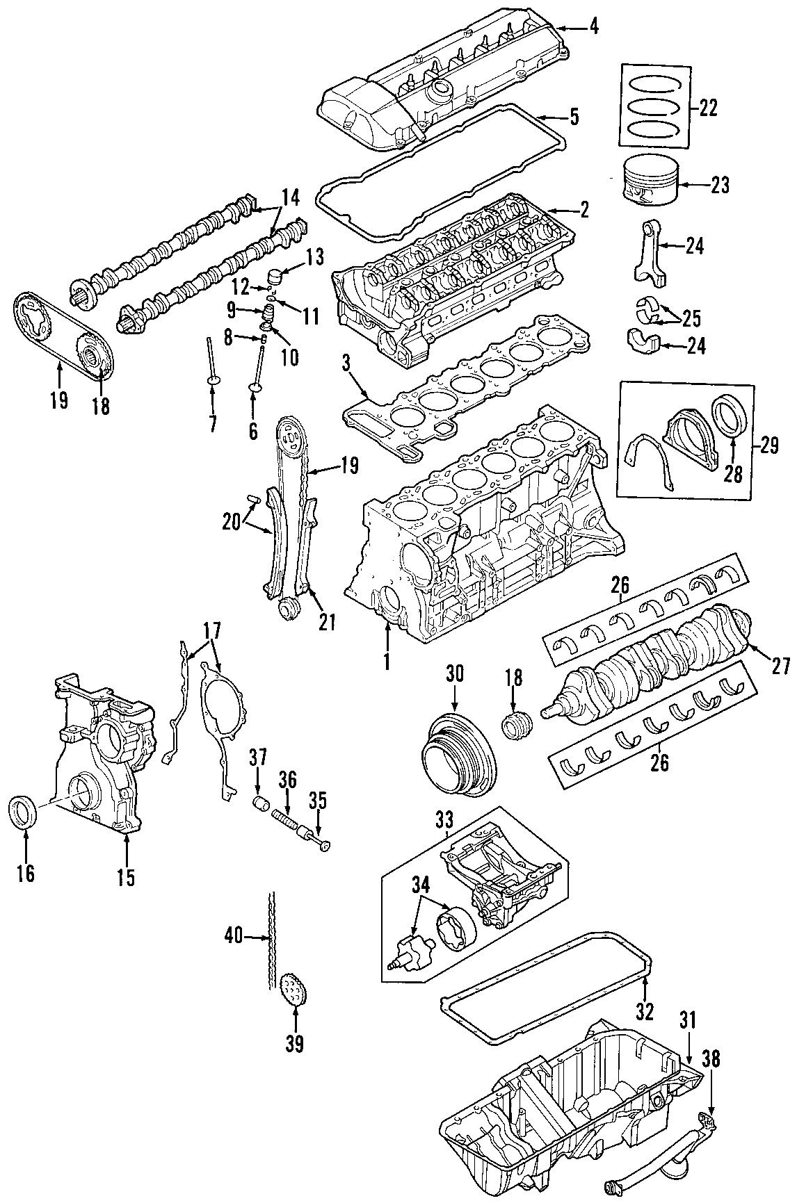 30CAMSHAFT & TIMING. CRANKSHAFT & BEARINGS. CYLINDER HEAD & VALVES. LUBRICATION. MOUNTS. PISTONS. RINGS & BEARINGS.https://images.simplepart.com/images/parts/motor/fullsize/F274100.png