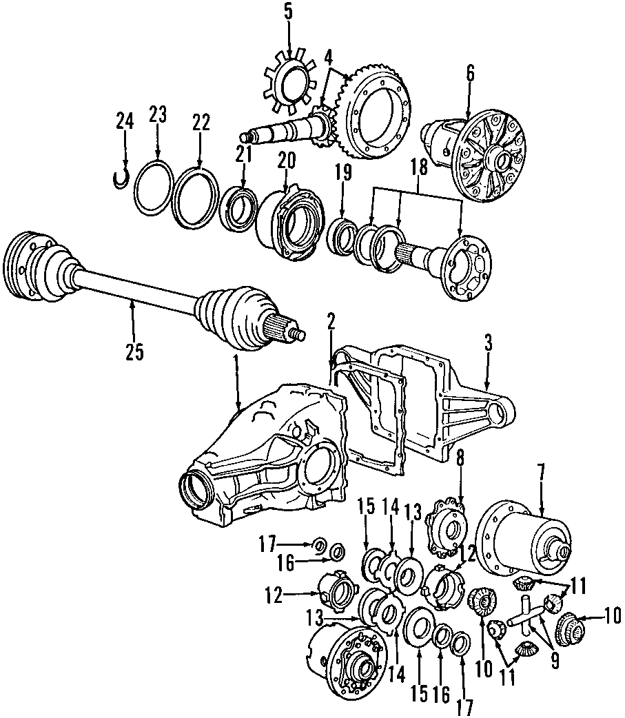 25REAR AXLE. AXLE SHAFTS & JOINTS. DIFFERENTIAL. DRIVE AXLES. PROPELLER SHAFT.https://images.simplepart.com/images/parts/motor/fullsize/F277090.png