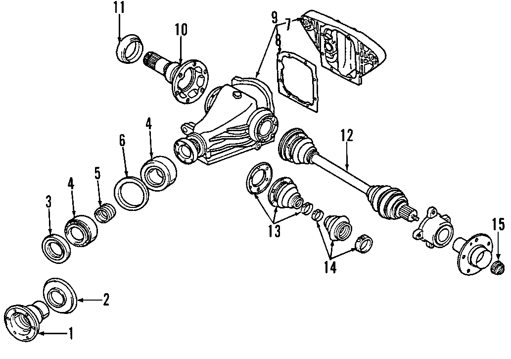 15REAR AXLE. AXLE SHAFTS & JOINTS. DIFFERENTIAL. DRIVE AXLES. PROPELLER SHAFT.https://images.simplepart.com/images/parts/motor/fullsize/F278130.png