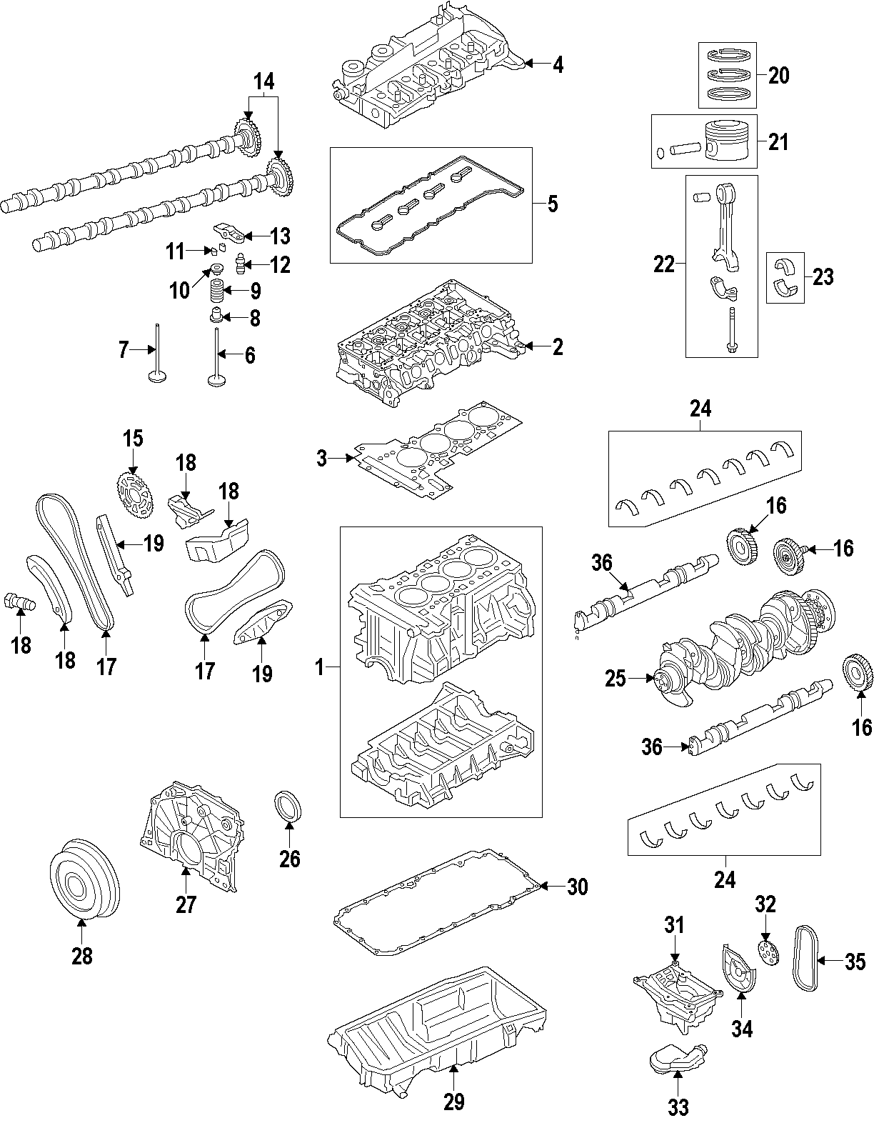 12CAMSHAFT & TIMING. CRANKSHAFT & BEARINGS. CYLINDER HEAD & VALVES. LUBRICATION. MOUNTS. PISTONS. RINGS & BEARINGS.https://images.simplepart.com/images/parts/motor/fullsize/F27A065.png