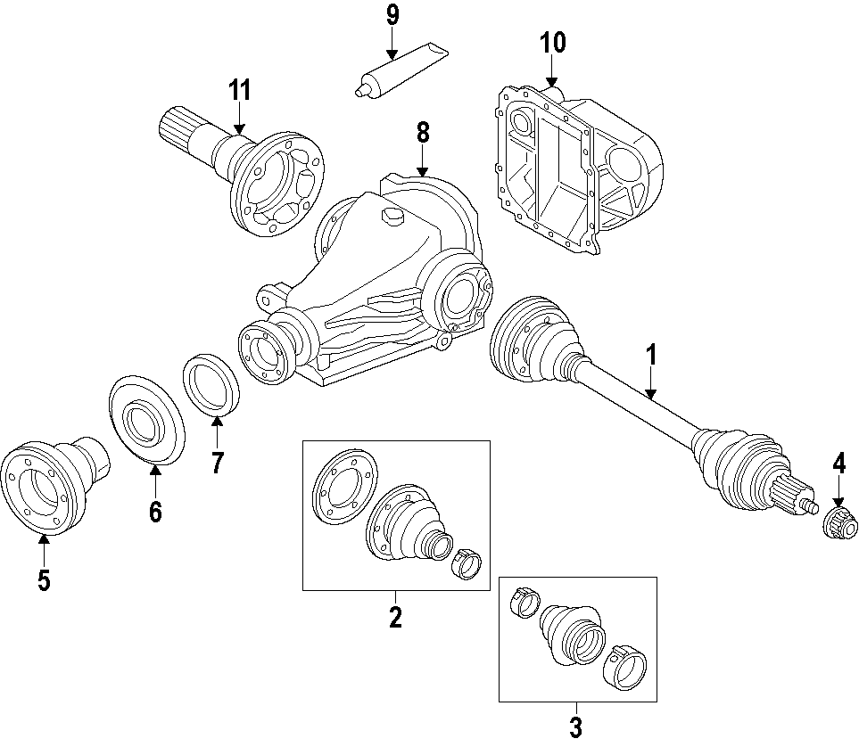 10REAR AXLE. AXLE SHAFTS & JOINTS. DIFFERENTIAL. DRIVE AXLES. PROPELLER SHAFT.https://images.simplepart.com/images/parts/motor/fullsize/F27A080.png