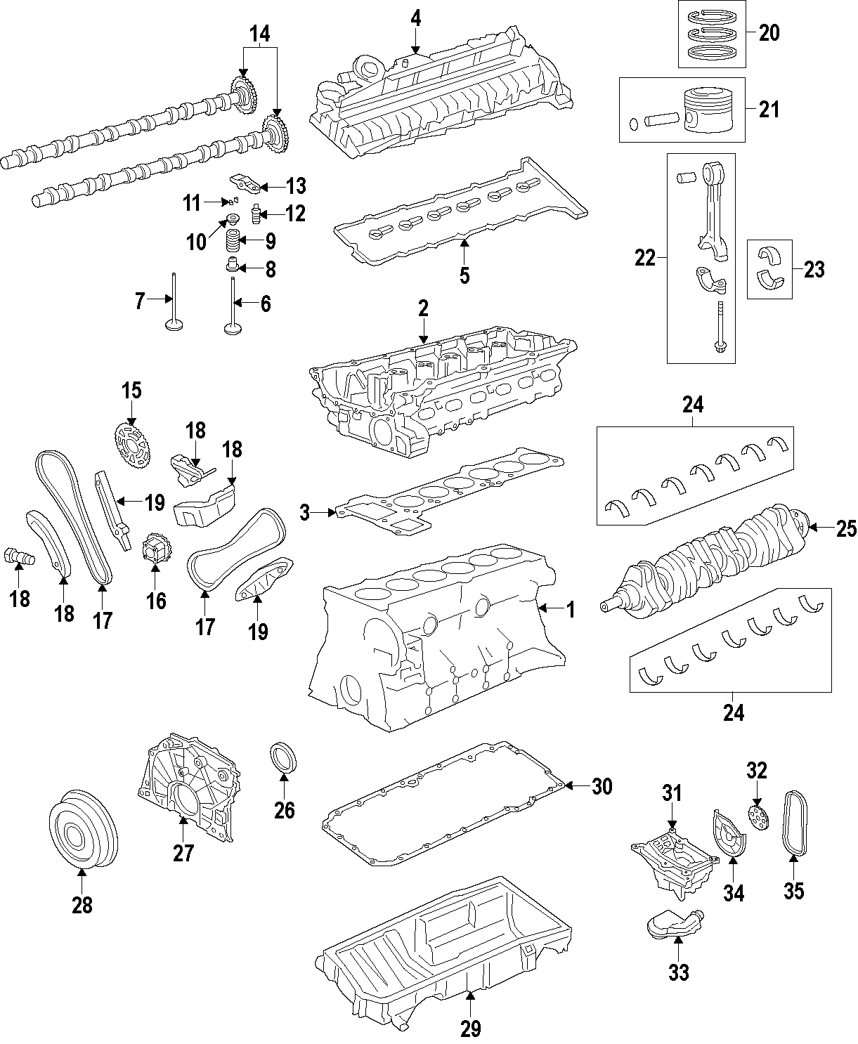 28CAMSHAFT & TIMING. CRANKSHAFT & BEARINGS. CYLINDER HEAD & VALVES. LUBRICATION. MOUNTS. PISTONS. RINGS & BEARINGS.https://images.simplepart.com/images/parts/motor/fullsize/F27F040.png