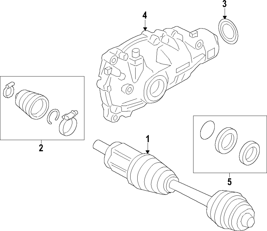 Drive axles. Axle shafts & joints. Differential. Front axle. Propeller shaft.