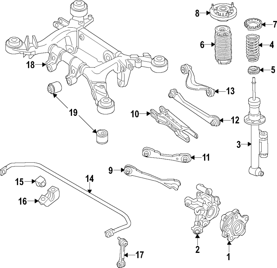 Rear suspension.