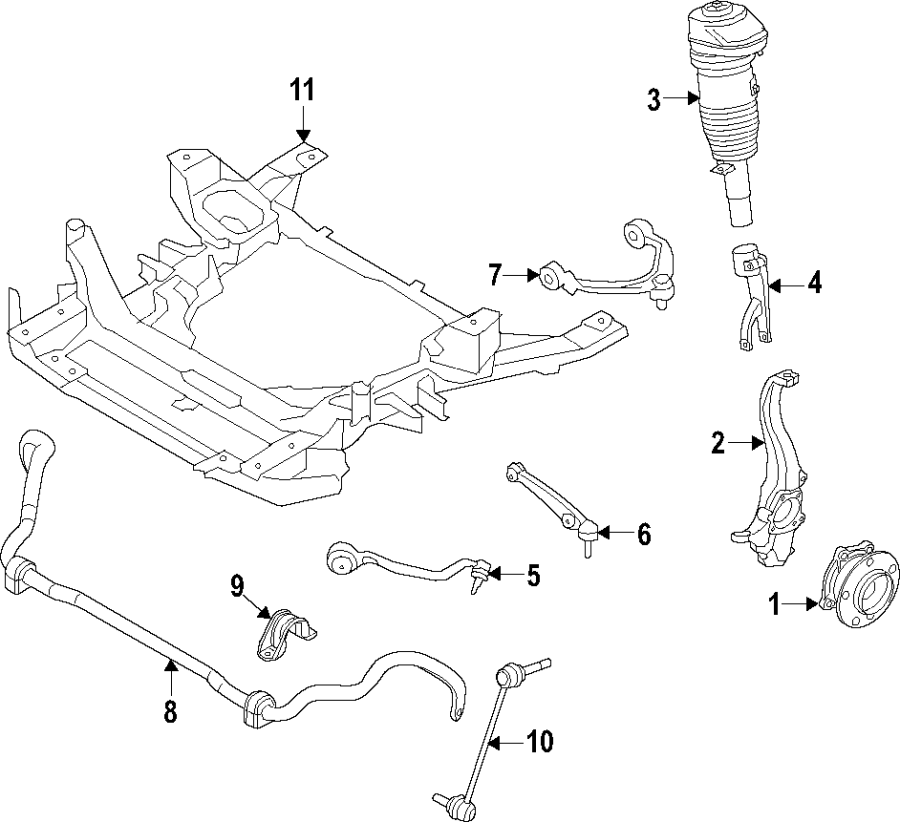 Front suspension.