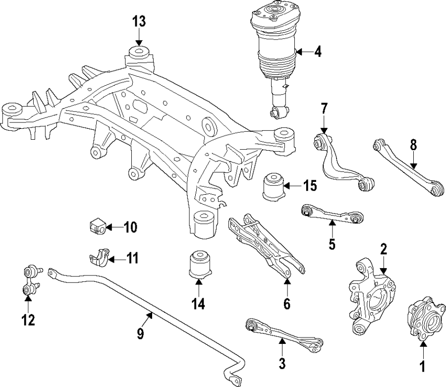 Rear suspension.