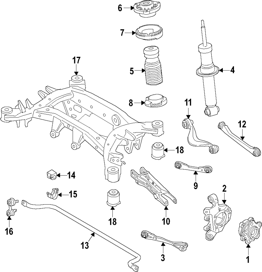 Rear suspension.