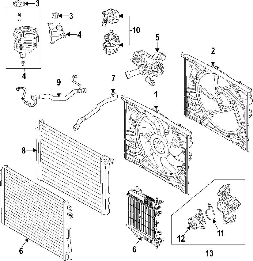 7Cooling system. Cooling fan. Water pump.https://images.simplepart.com/images/parts/motor/fullsize/F27Q040.png