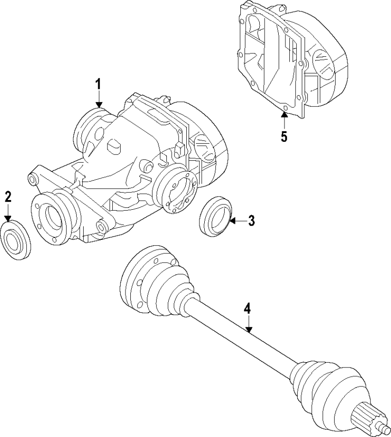 Rear axle. Drive axles. Propeller shaft.