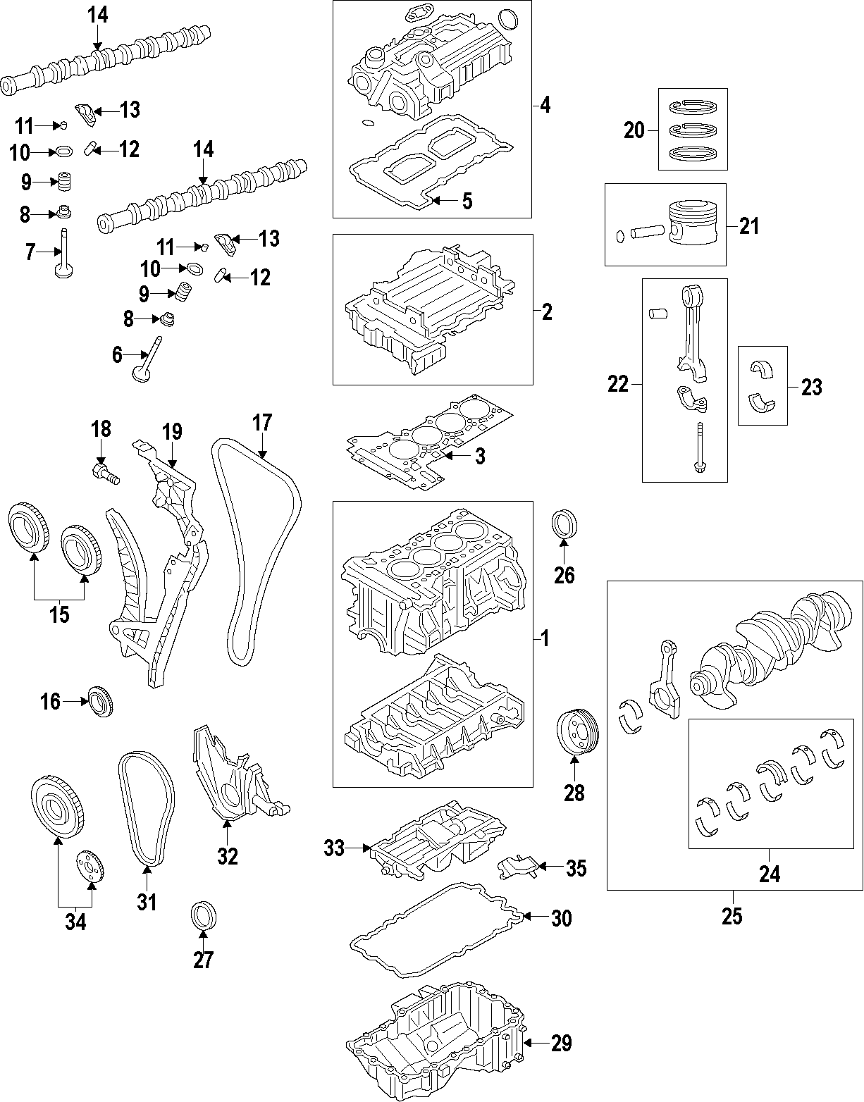 31CAMSHAFT & TIMING. CRANKSHAFT & BEARINGS. CYLINDER HEAD & VALVES. LUBRICATION. MOUNTS. PISTONS. RINGS & BEARINGS.https://images.simplepart.com/images/parts/motor/fullsize/F28C037.png