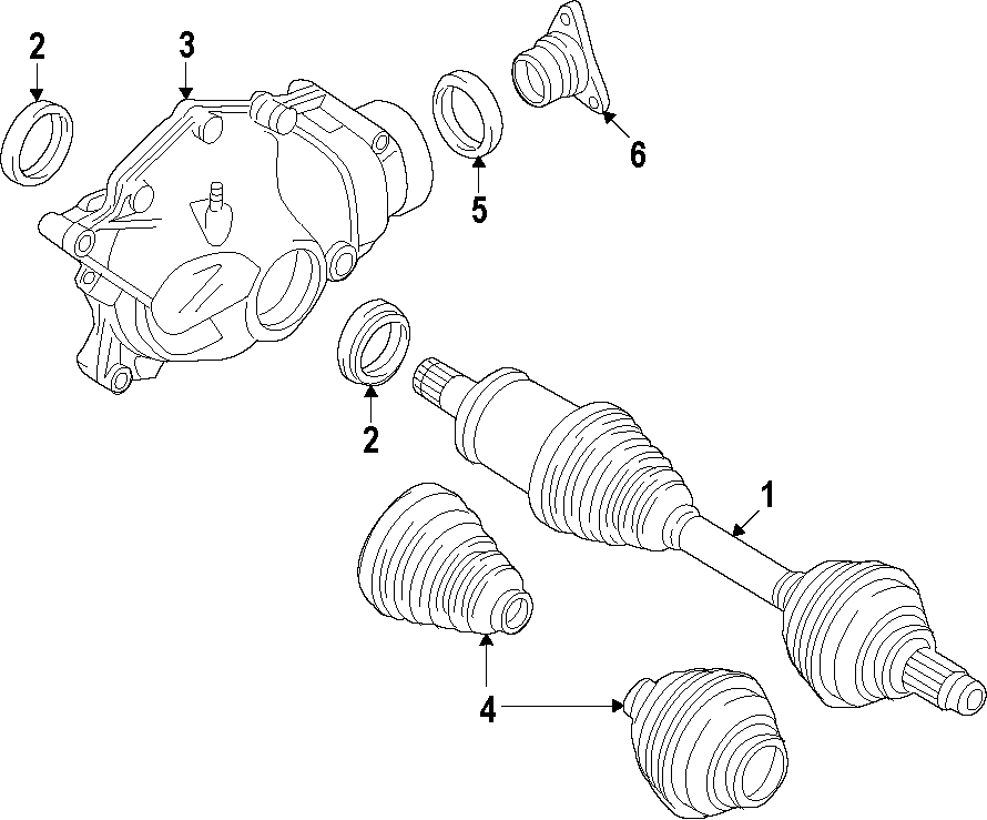 3DRIVE AXLES. AXLE SHAFTS & JOINTS. DIFFERENTIAL. FRONT AXLE. PROPELLER SHAFT.https://images.simplepart.com/images/parts/motor/fullsize/F28J050.png