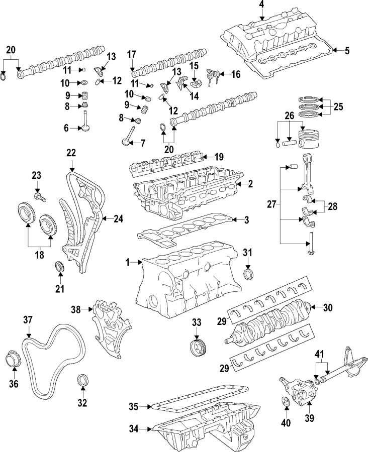 CAMSHAFT & TIMING. CRANKSHAFT & BEARINGS. CYLINDER HEAD & VALVES. LUBRICATION. MOUNTS. PISTONS. RINGS & BEARINGS.https://images.simplepart.com/images/parts/motor/fullsize/F28L070.png