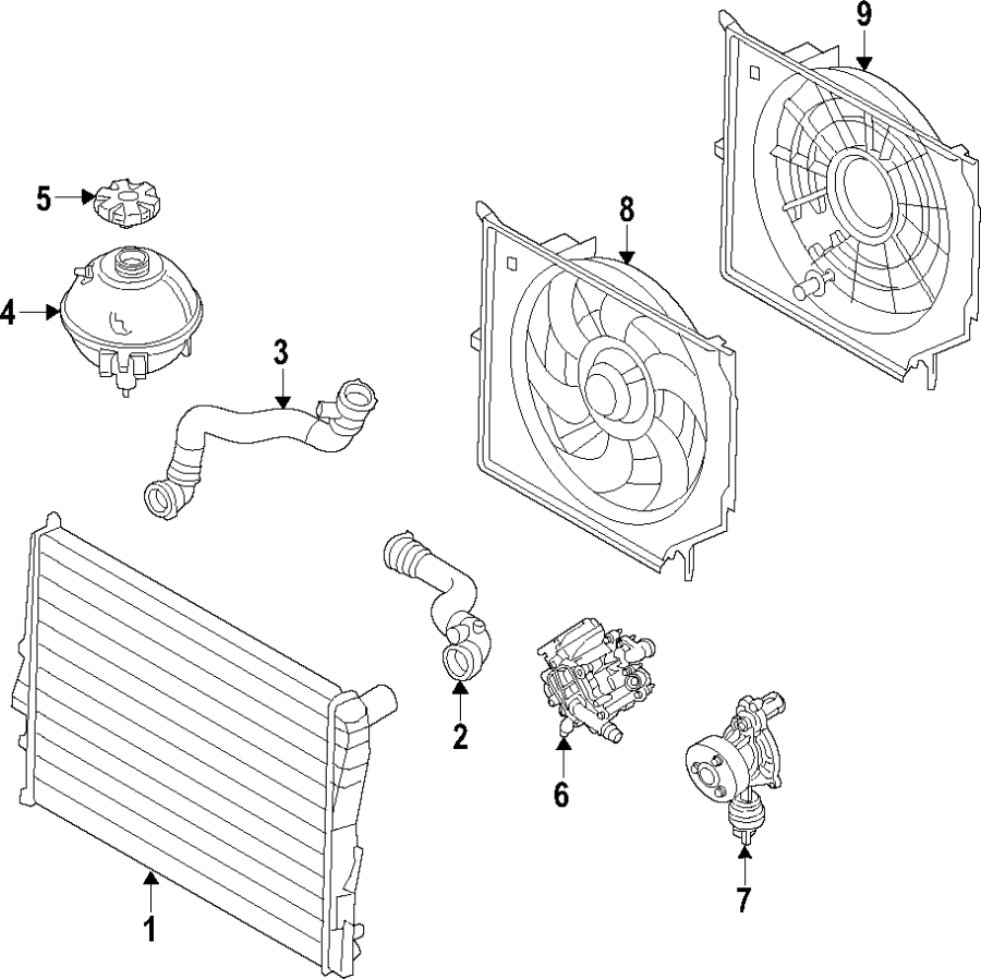 COOLING SYSTEM. COOLING FAN. RADIATOR. WATER PUMP.https://images.simplepart.com/images/parts/motor/fullsize/F28M010.png