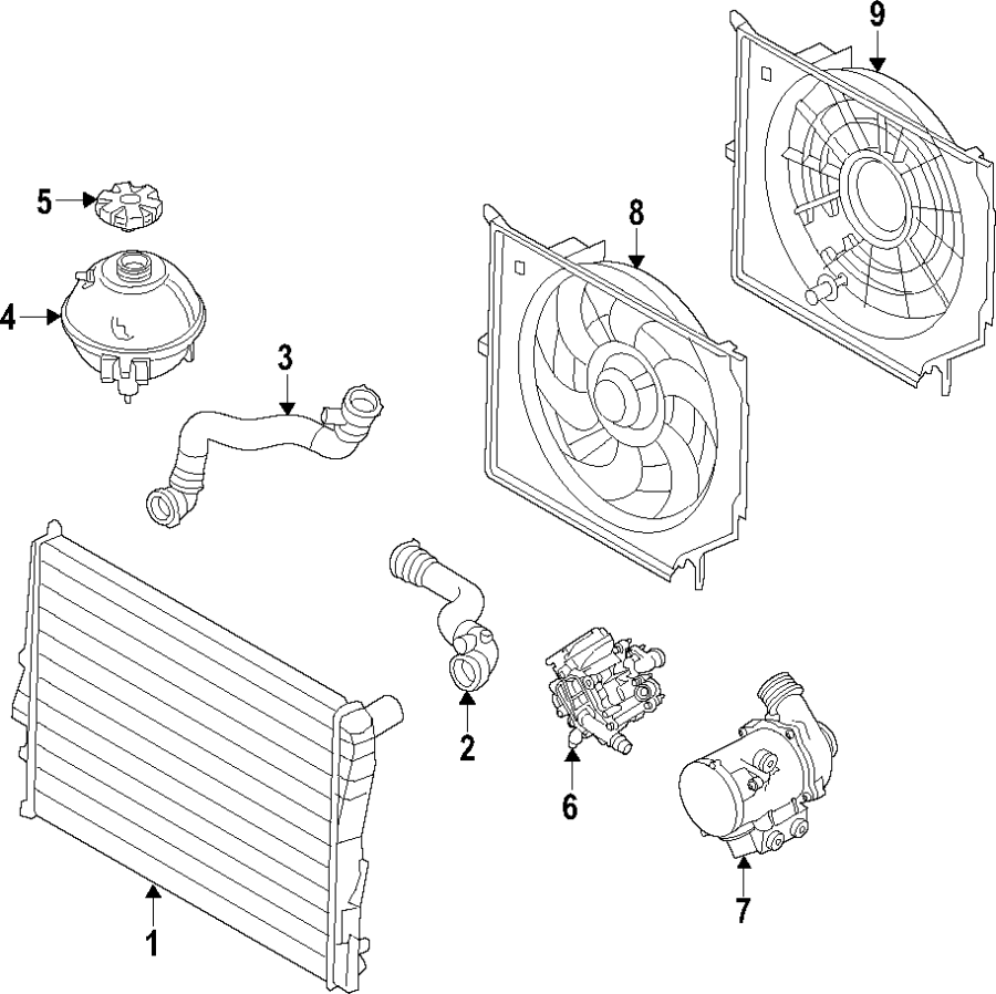 9COOLING SYSTEM. COOLING FAN. RADIATOR. WATER PUMP.https://images.simplepart.com/images/parts/motor/fullsize/F28P010.png