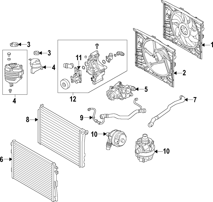 1Cooling system. Cooling fan. Water pump.https://images.simplepart.com/images/parts/motor/fullsize/F28T030.png