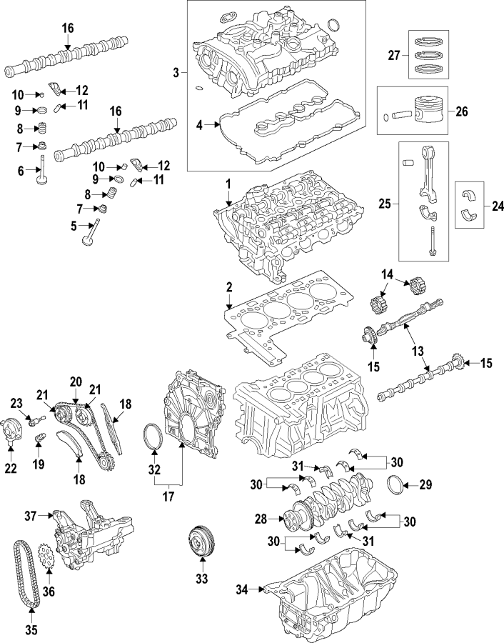 33Camshaft & timing. Crankshaft & bearings. Cylinder head & valves. Lubrication. Mounts. Pistons. Rings & bearings.https://images.simplepart.com/images/parts/motor/fullsize/F28U050.png