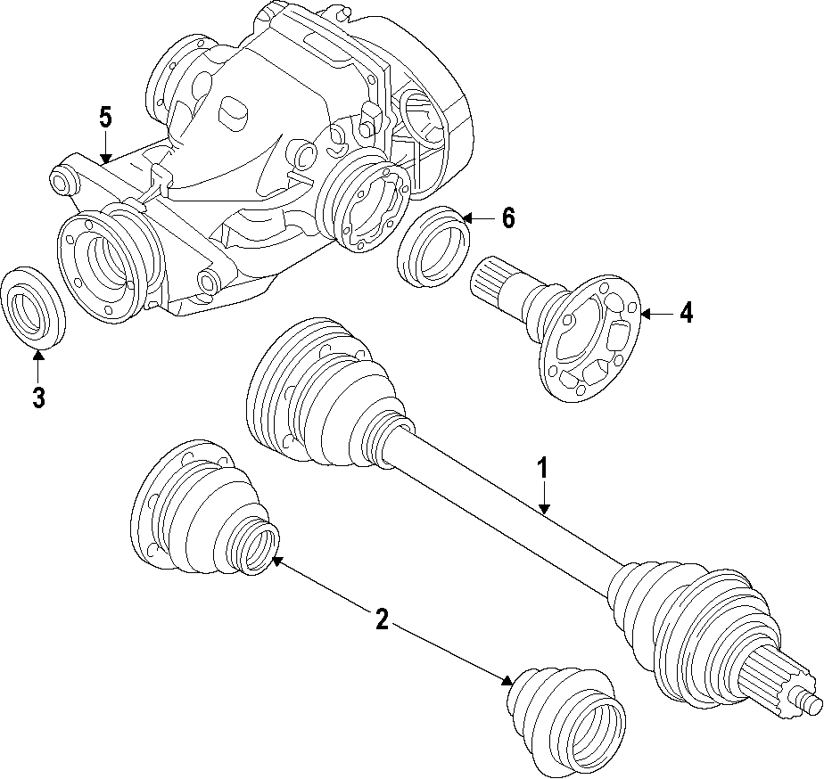 5Rear axle. Axle shafts & joints. Differential. Drive axles. Propeller shaft.https://images.simplepart.com/images/parts/motor/fullsize/F299110.png