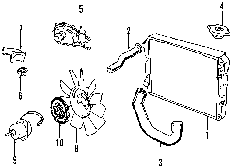 Diagram COOLING SYSTEM. COOLING FAN. for your 2005 Jaguar S-Type   