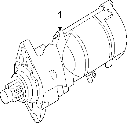 Full size assembly image of STARTER. (1/1)