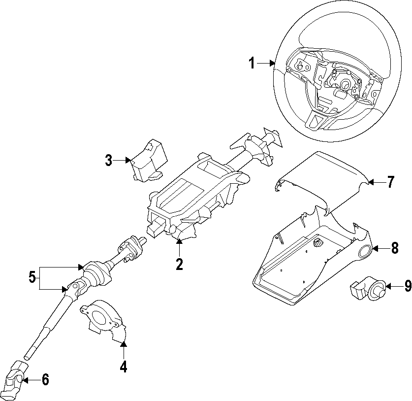 Diagram STEERING WHEEL. for your 2005 Jaguar XJR   