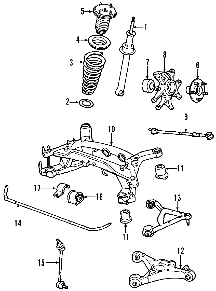 Diagram REAR SUSPENSION. for your 2014 Jaguar XK  Touring Convertible 