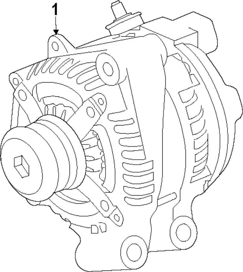 Diagram ALTERNATOR. for your Jaguar XE  