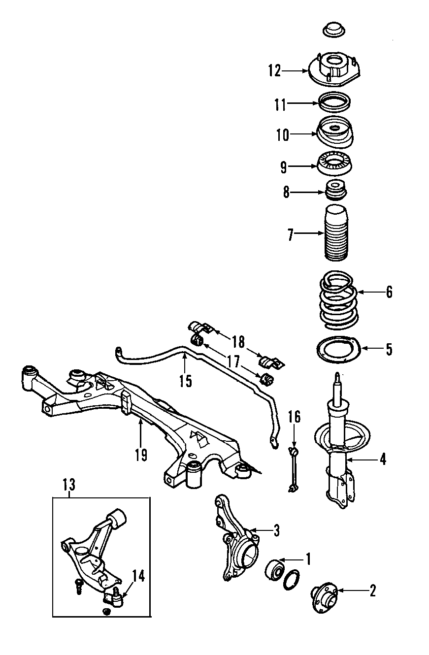 2FRONT SUSPENSION. LOWER CONTROL ARM. STABILIZER BAR. SUSPENSION COMPONENTS.https://images.simplepart.com/images/parts/motor/fullsize/F320070.png