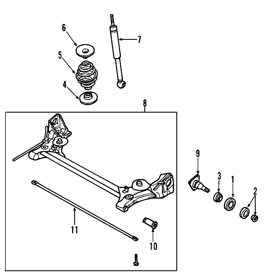 11REAR SUSPENSION. REAR AXLE. STABILIZER BAR. SUSPENSION COMPONENTS.https://images.simplepart.com/images/parts/motor/fullsize/F320120.png