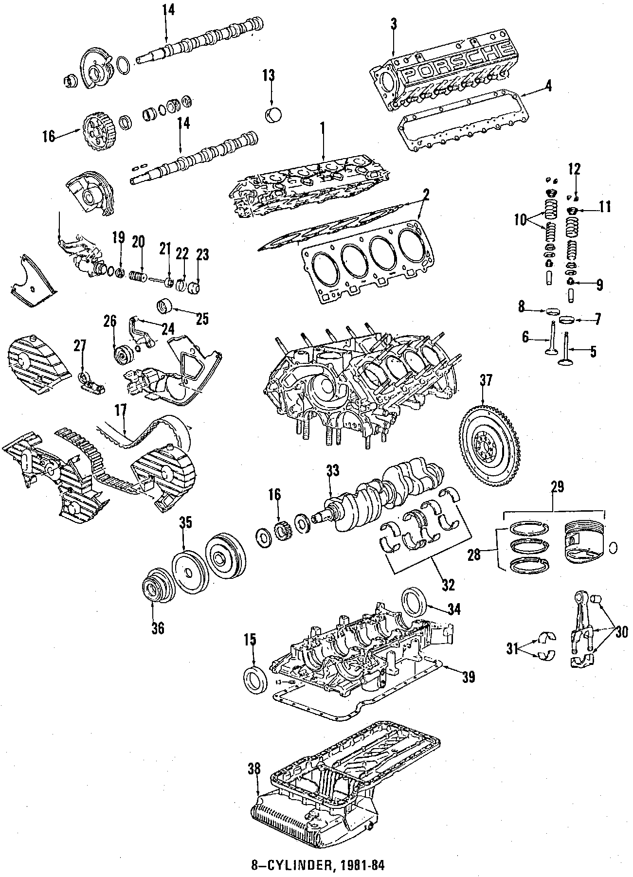 39CAMSHAFT & TIMING. CRANKSHAFT & BEARINGS. CYLINDER HEAD & VALVES. LUBRICATION. MOUNTS. PISTONS. RINGS & BEARINGS.https://images.simplepart.com/images/parts/motor/fullsize/F400090.png