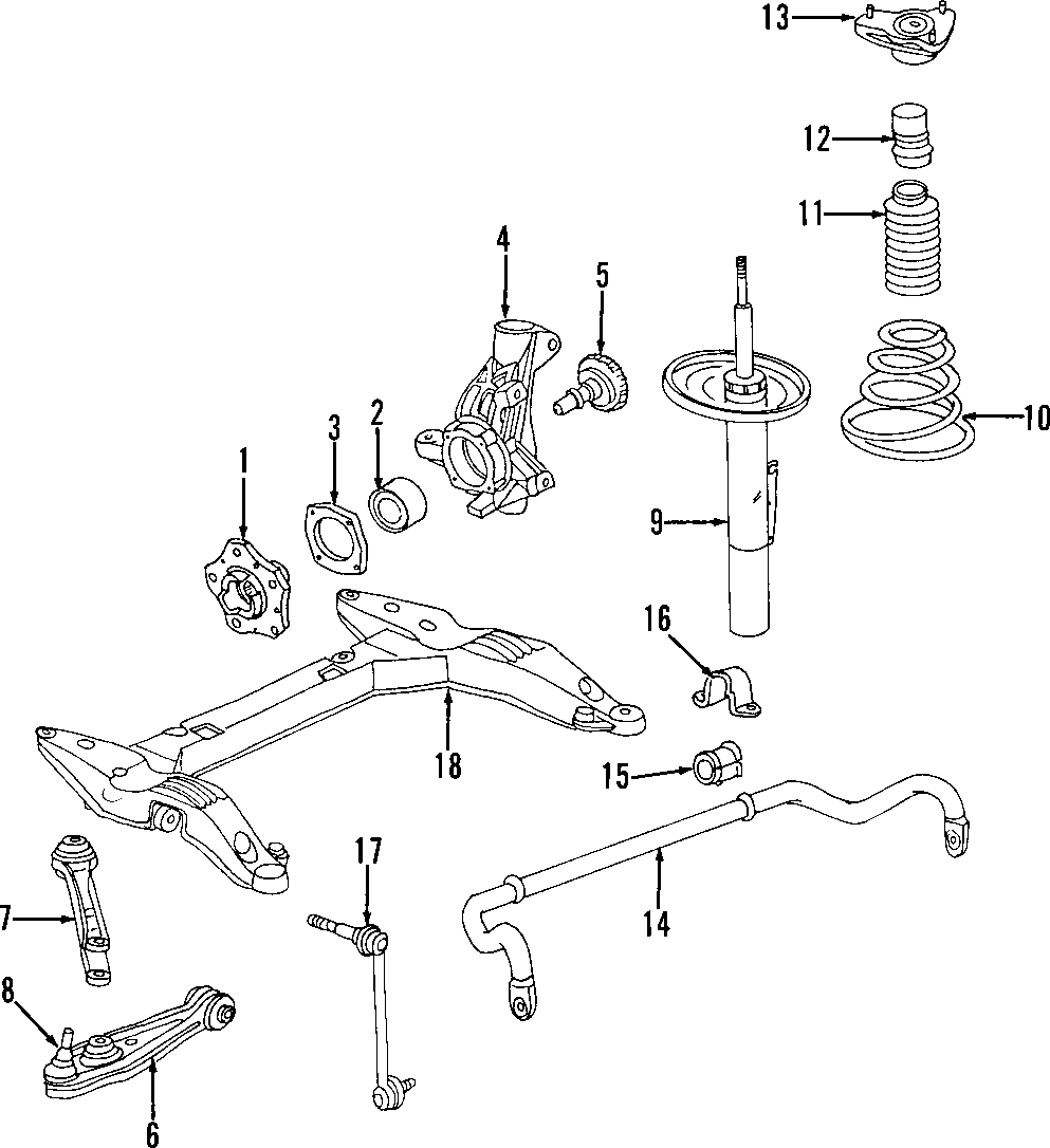 Diagram FRONT SUSPENSION. LOWER CONTROL ARM. STABILIZER BAR. SUSPENSION COMPONENTS. for your 2020 Porsche Cayenne   