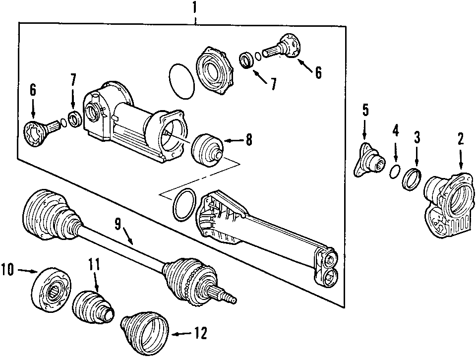 12DRIVE AXLES. AXLE SHAFTS & JOINTS. DIFFERENTIAL. FRONT AXLE. PROPELLER SHAFT.https://images.simplepart.com/images/parts/motor/fullsize/F402060.png