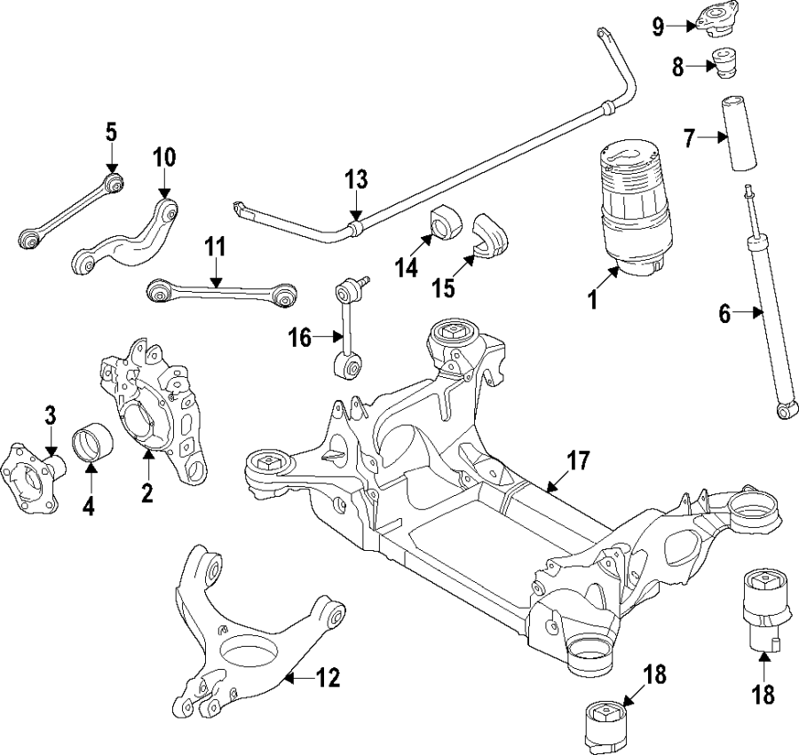 Rear suspension.