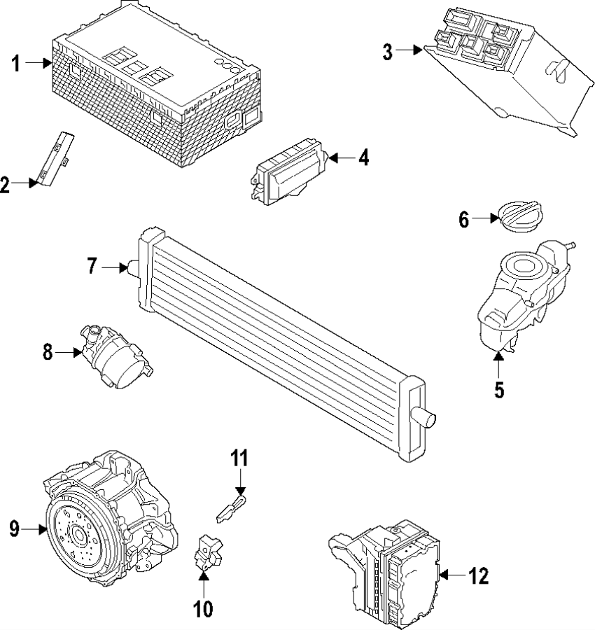 Diagram HYBRID COMPONENTS. BATTERY. COOLING SYSTEM. for your 2003 Porsche Cayenne  Turbo Sport Utility 