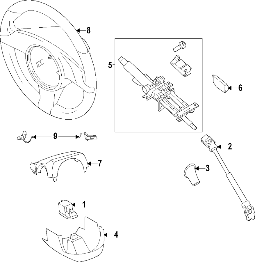 6Steering column. Steering wheel.https://images.simplepart.com/images/parts/motor/fullsize/F40P080.png