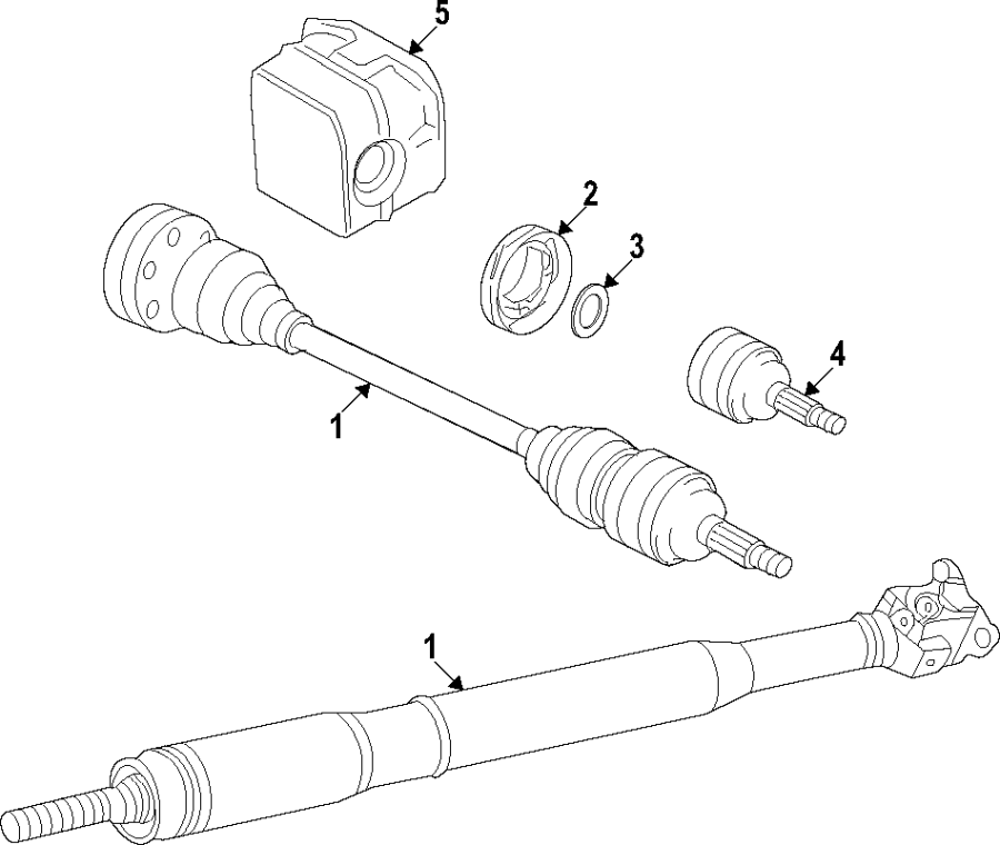 1Rear axle. Differential. Drive axles. Propeller shaft.https://images.simplepart.com/images/parts/motor/fullsize/F40P090.png