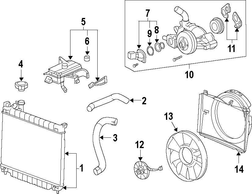 10COOLING SYSTEM. COOLING FAN. RADIATOR. WATER PUMP.https://images.simplepart.com/images/parts/motor/fullsize/F462045.png