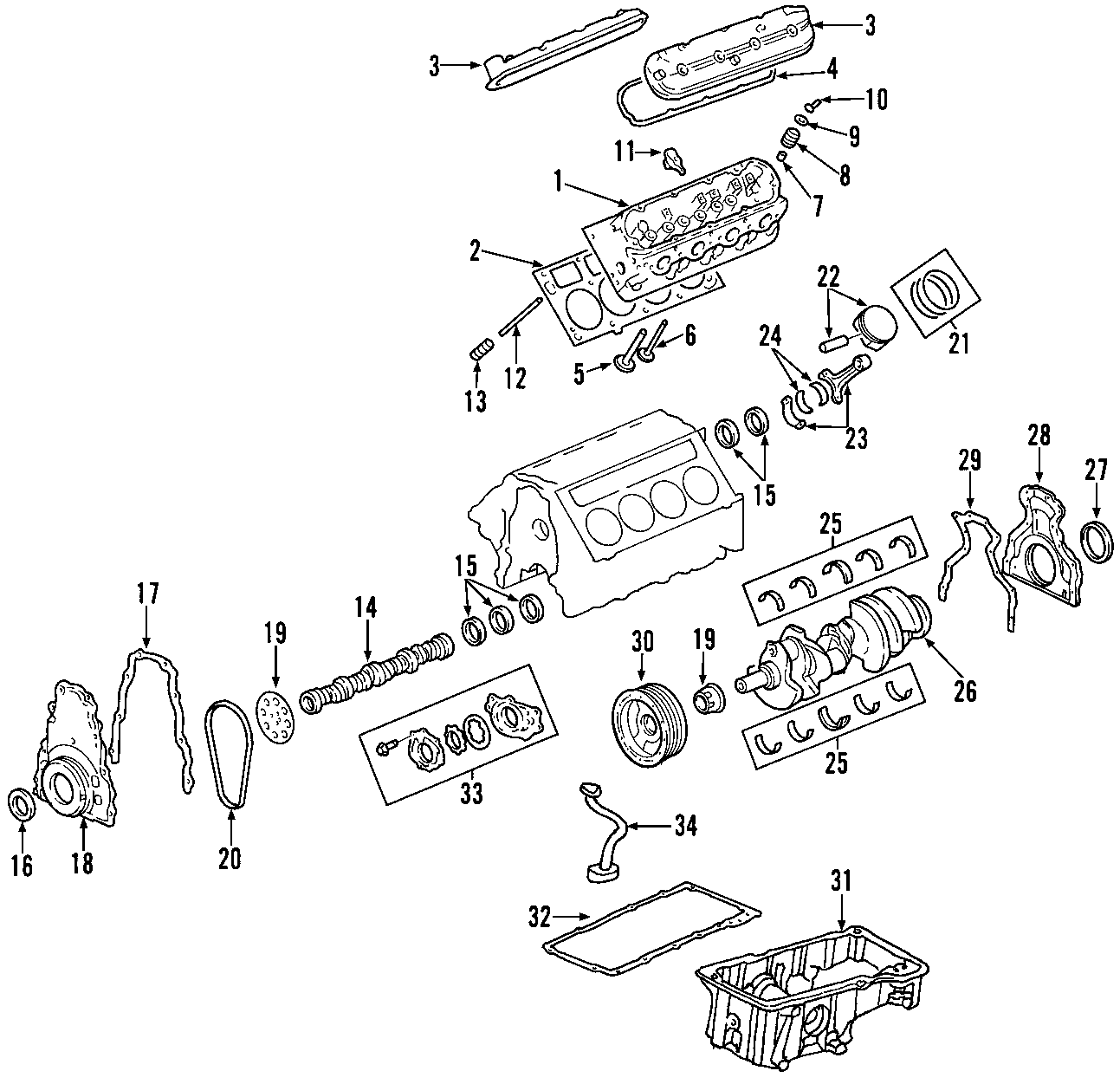 1CAMSHAFT & TIMING. CRANKSHAFT & BEARINGS. CYLINDER HEAD & VALVES. LUBRICATION. MOUNTS. PISTONS. RINGS & BEARINGS.https://images.simplepart.com/images/parts/motor/fullsize/F462060.png