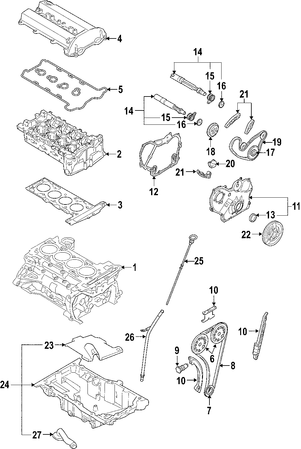 16CAMSHAFT & TIMING. CRANKSHAFT & BEARINGS. CYLINDER HEAD & VALVES. LUBRICATION. MOUNTS. PISTONS. RINGS & BEARINGS.https://images.simplepart.com/images/parts/motor/fullsize/F464040.png