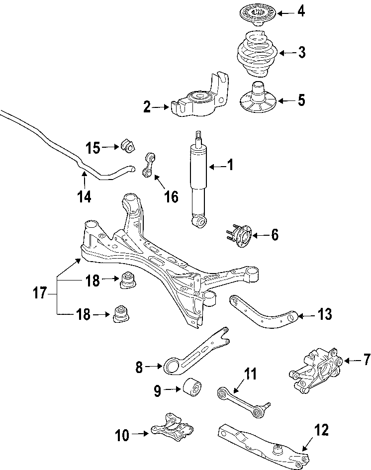 17REAR SUSPENSION. LOWER CONTROL ARM. STABILIZER BAR. SUSPENSION COMPONENTS. UPPER CONTROL ARM.https://images.simplepart.com/images/parts/motor/fullsize/F464090.png