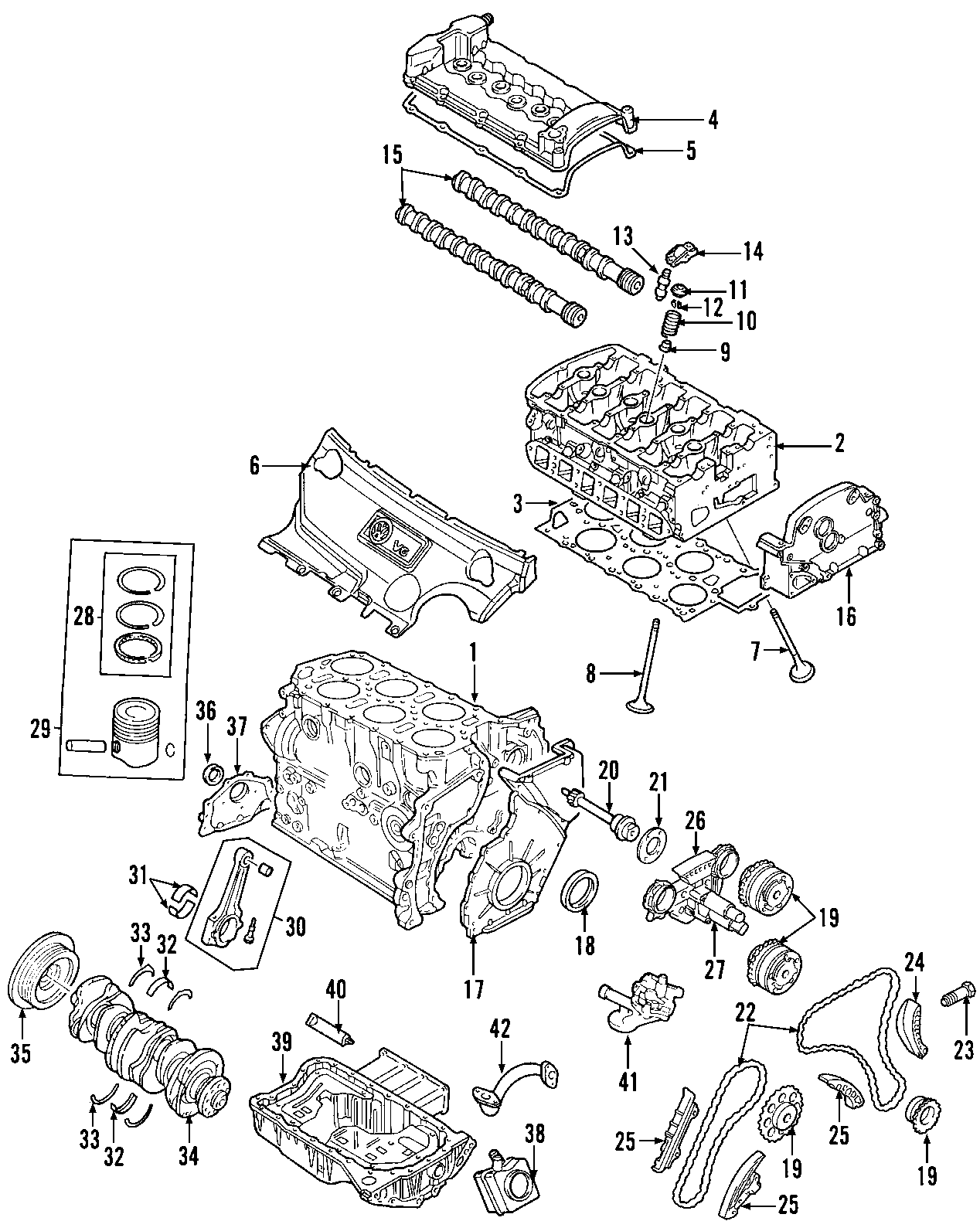 23CAMSHAFT & TIMING. CRANKSHAFT & BEARINGS. CYLINDER HEAD & VALVES. LUBRICATION. MOUNTS. PISTONS. RINGS & BEARINGS.https://images.simplepart.com/images/parts/motor/fullsize/F501075.png