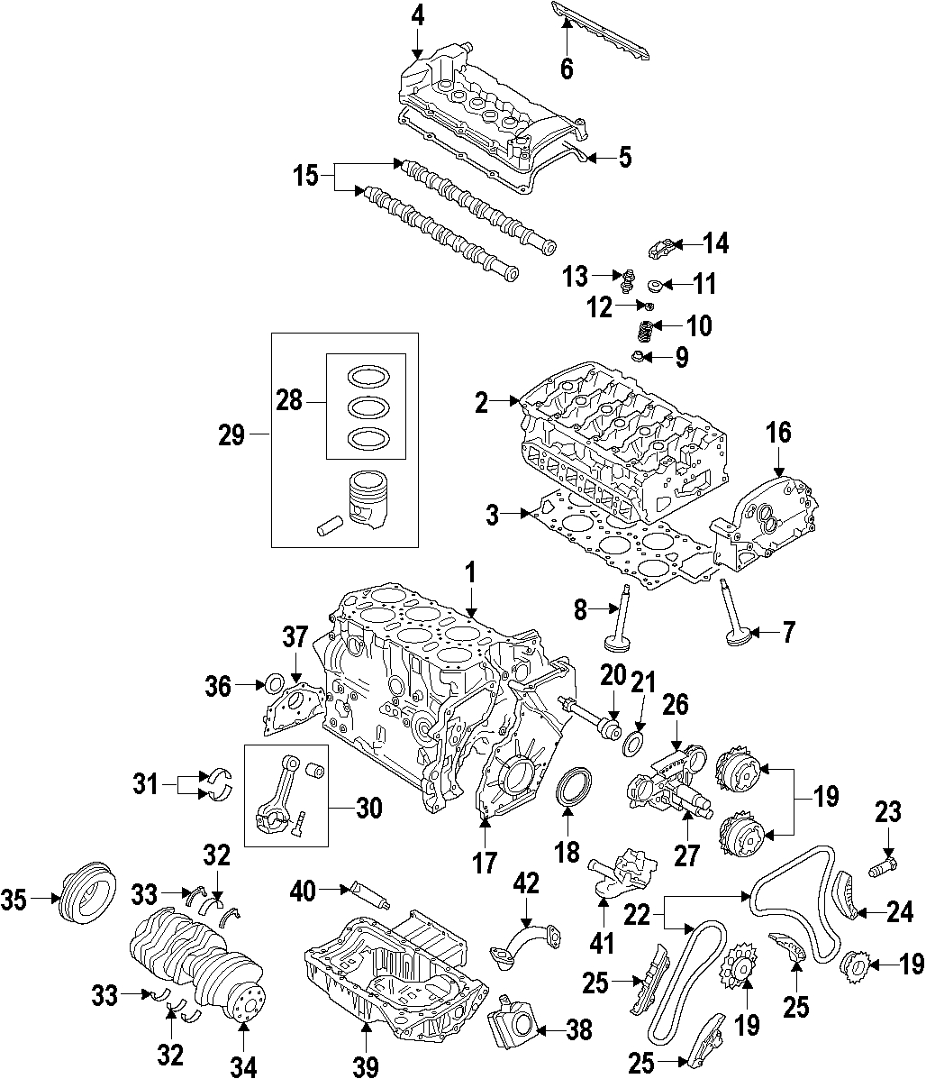 29CAMSHAFT & TIMING. CRANKSHAFT & BEARINGS. CYLINDER HEAD & VALVES. LUBRICATION. MOUNTS. PISTONS. RINGS & BEARINGS.https://images.simplepart.com/images/parts/motor/fullsize/F508050.png