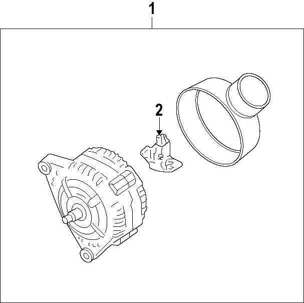 Full size assembly image of ALTERNATOR. (1/1)