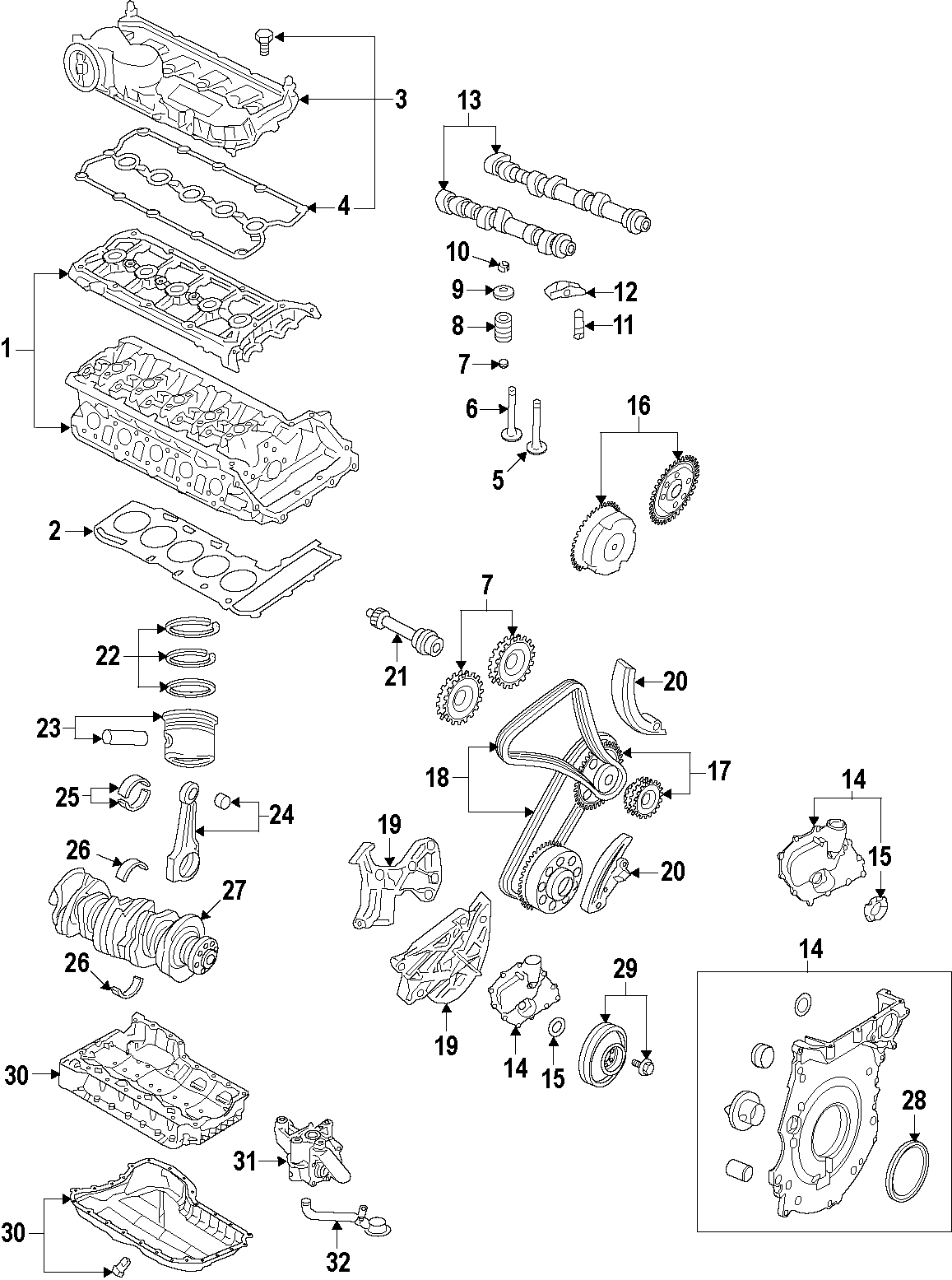 19CAMSHAFT & TIMING. CRANKSHAFT & BEARINGS. CYLINDER HEAD & VALVES. LUBRICATION. MOUNTS. PISTONS. RINGS & BEARINGS.https://images.simplepart.com/images/parts/motor/fullsize/F50B050.png